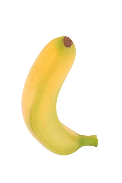 Изолированный желтый банан — стоковое фото