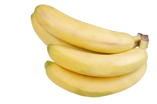 Veel gele banaan geïsoleerd — Stockfoto