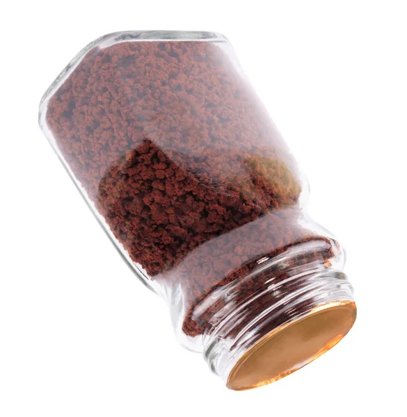 Jar of Instant Coffee Isolated — Stock Photo, Image