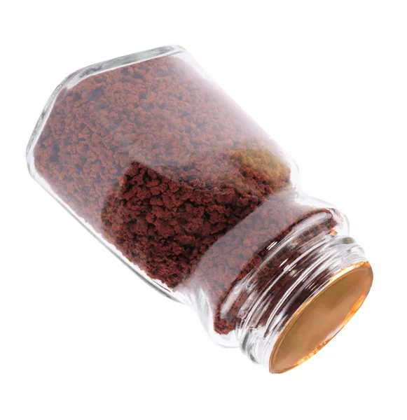 Pot van Instant Coffee geïsoleerd — Stockfoto