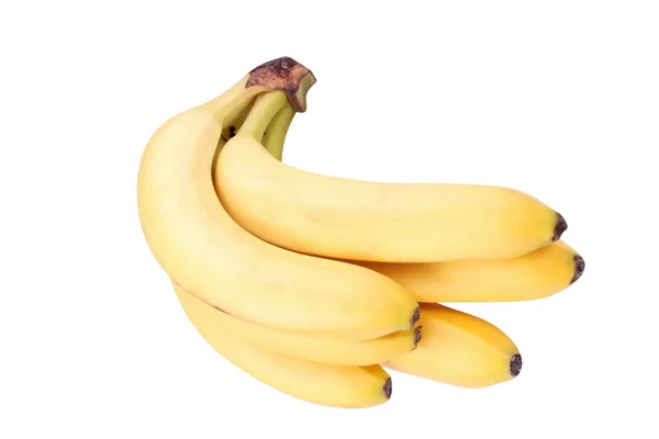 Muitos amarelo banana isolado — Fotografia de Stock