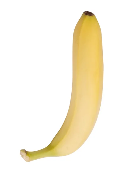 Gula banan isolerade på wite — Stockfoto