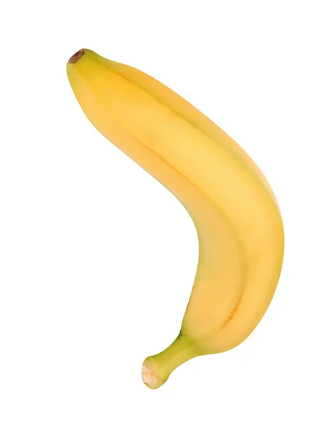 白で隔離される黄色のバナナ — ストック写真