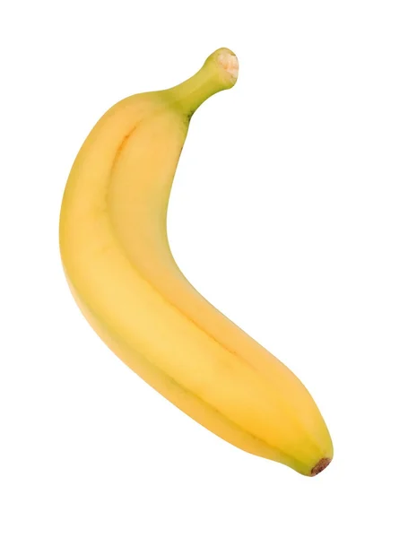 Gelbe Banane isoliert auf Weiß — Stockfoto
