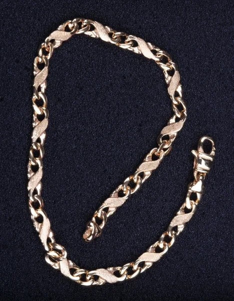 Gele Gold Chain Bracelet — Stockfoto