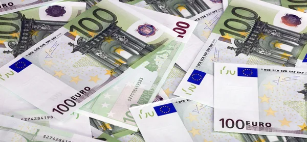 Billete en euros europa de cientos — Foto de Stock