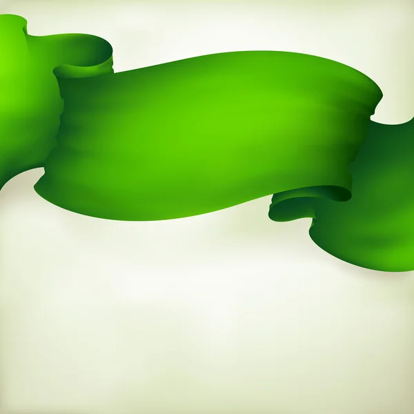 Οριζόντιος πράσινο πανό — Διανυσματικό Αρχείο
