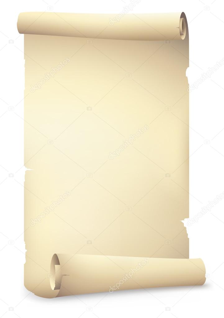 Old paper banner , vector drawing