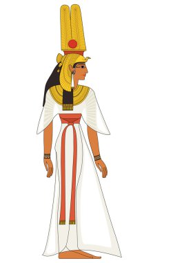 Nefertiti, Mısır antik sembolü, Antik Mısır tanrıları figürü izole