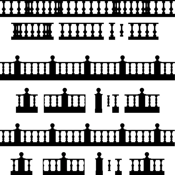 Outdoor and park elements : balustrade , decorative vase ,set of landscape elements,vector drawing — Stock Illustration Outdoor and park elements : balustrade , decorative vase ,set of landscape elements,vector drawing Royalty Free Stock Illustrations