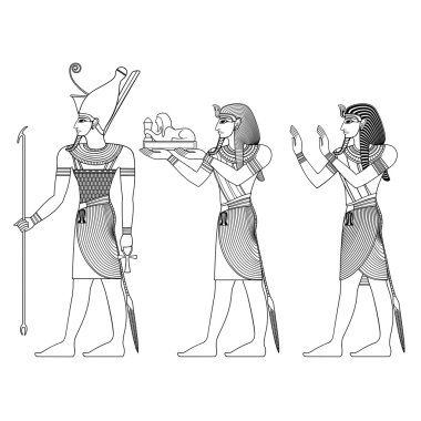 Pharaoh , egyptian ancient symbol, clipart