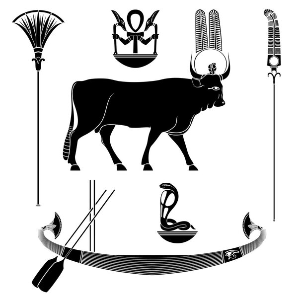 Набор египетских древних символов
