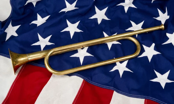 Bugle en laiton américain — Photo