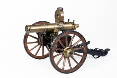 1883 Gatling Gun. clipart
