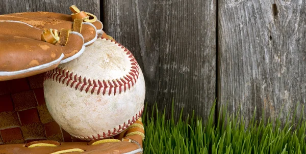 Baseball e guanto . — Foto Stock