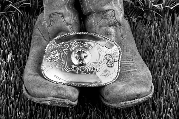 Stiefel und Gürtel. — Stockfoto