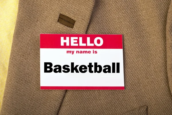 Mein Name ist Basketball. — Stockfoto