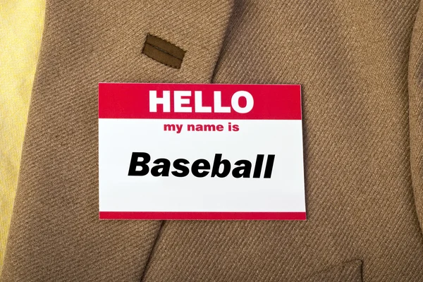 Il mio nome è Baseball . — Foto Stock