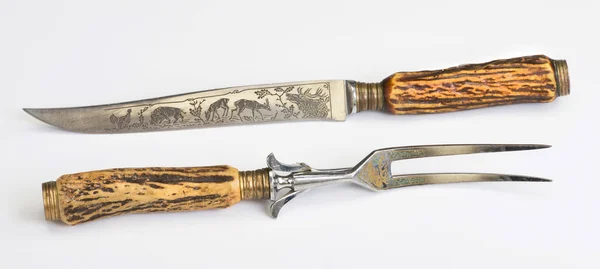 Starožitná Carving Set. — Stock fotografie