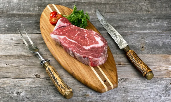 Verse Rib Eye Steak. — Stockfoto