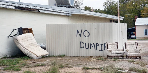 No dumping of trash that has lots of dumped trash.