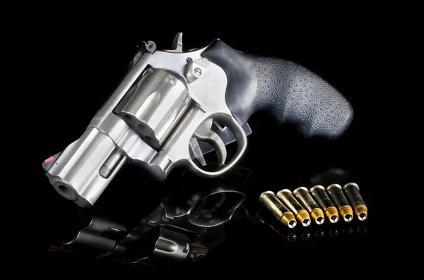 Modern Six Shooter 357 Magnum Revolver — Stock Photo, Image