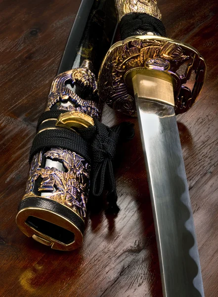 Самурайский меч . — стоковое фото