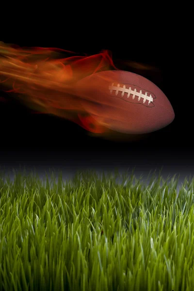 Calcio in fiamme . — Foto Stock