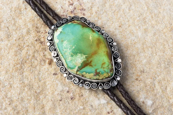 Turquoise Bolo Tie. — Stock Photo, Image