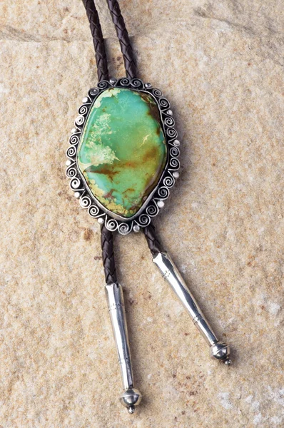 Turquoise Bolo Tie. — Stock Photo, Image