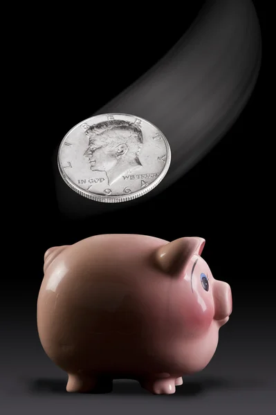 401 K Piggy Bank. — Stockfoto