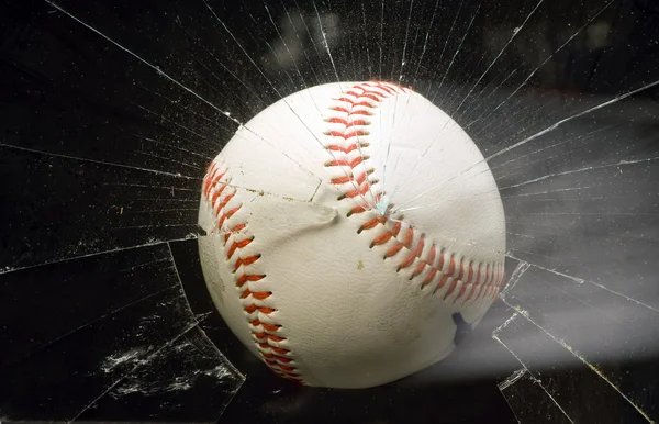 Baseball verre de rupture . — Photo