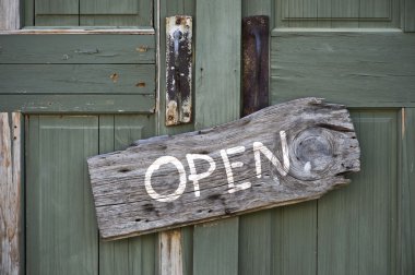 eski açık işareti.