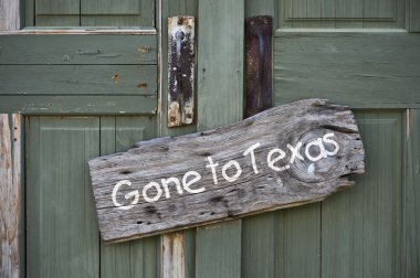 Texas'a gitti.