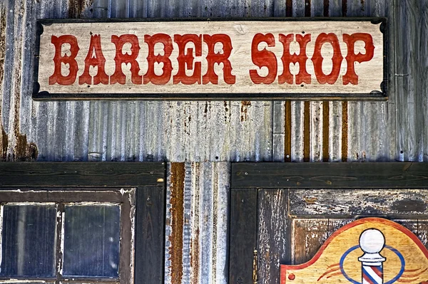 Barber Shop Sign. — Stock Photo, Image