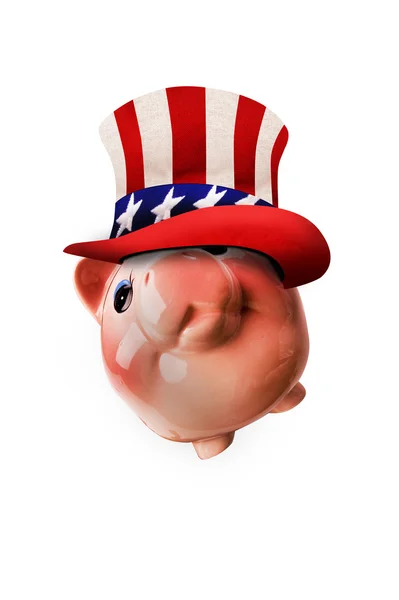 Tio Sam Piggy Bank . — Fotografia de Stock