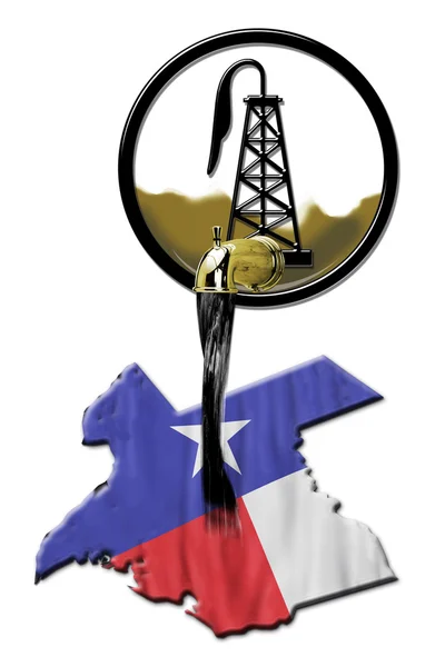 Las grandes petroleras de Texas. — Foto de Stock