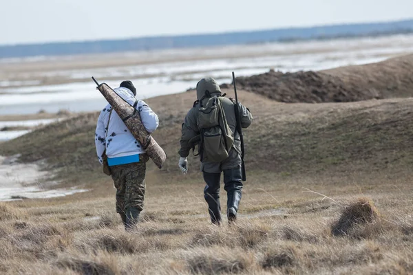 Two Hunters Hunting Place — Stock Photo, Image