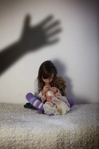 Child abuse at home — Stock Photo, Image