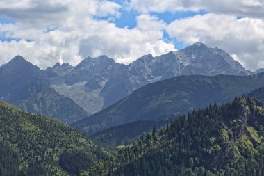 Tatras üzerinde Rusinowa glade üzerinden görüntülemek