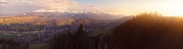 Bela Vista Das Montanhas Tatra Cidade Zakopane — Fotografia de Stock