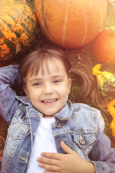 Happy smiling little girl — Stock Photo, Image