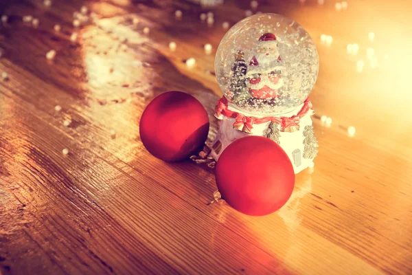 Magische Weihnachtslampe im stimmungsvollen Bild — Stockfoto