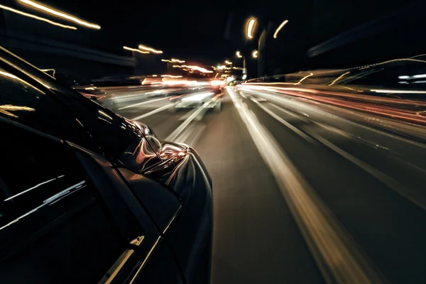 Condução noturna resumo — Fotografia de Stock