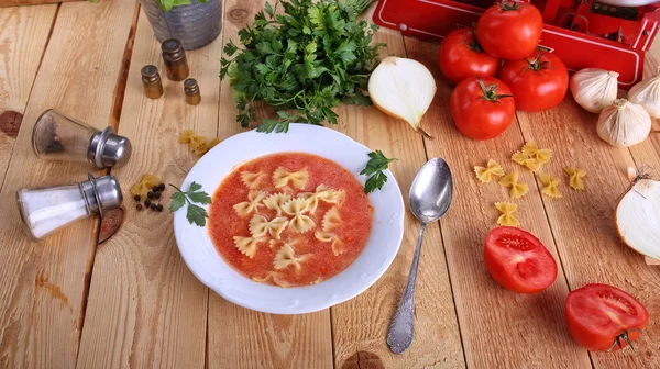 Heerlijke tomatensoep — Stockfoto
