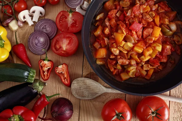 vegetable dish in a pan