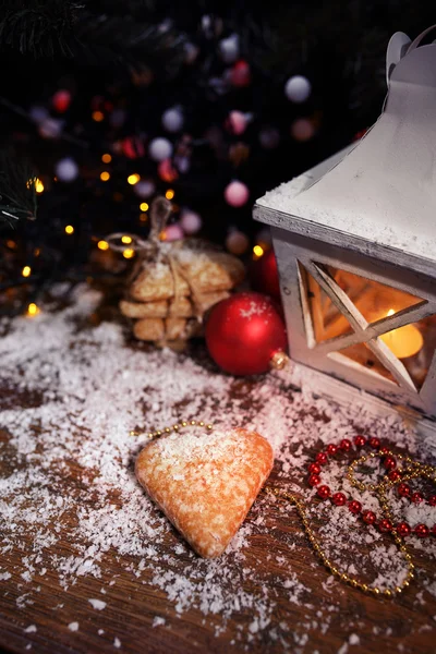 Bonbons pour Noël sur ambiance festive — Photo