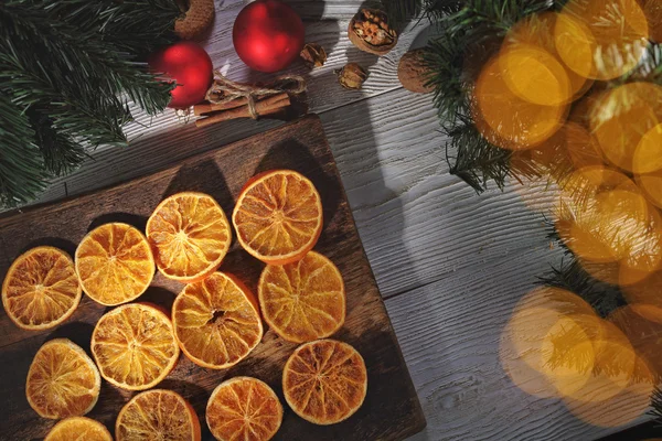 Aromat suszone pomarańcze na Boże Narodzenie — Zdjęcie stockowe