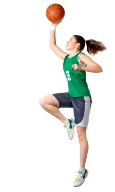 genç kız basketbol oyuncusu