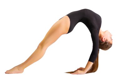 Nişanlı genç kız sanat jimnastik